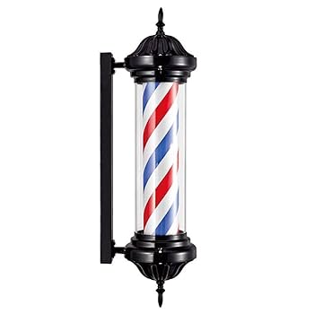 Amazon.co.jp: バーバーポール70CM LED理容室サインポールライト